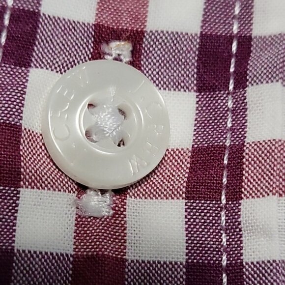 J. Crew Men's Shirt Size L Slim Fit Red Checked Button Up Long Sleeve Preppy - Picture 4 of 11